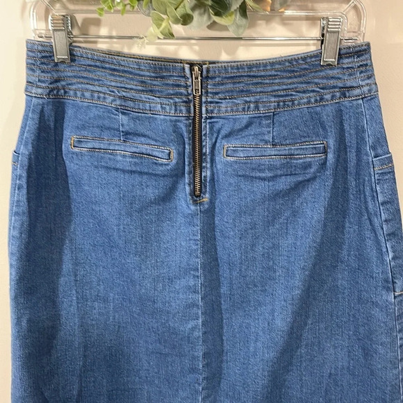Universal Thread 70’s style high waisted jean skirt with pockets 8 - Picture 6 of 14